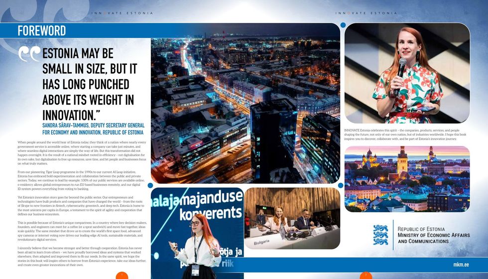 Page from INNOVATE Estonia: Estonia may be small in size, but it has long punched above its weight in innovation
