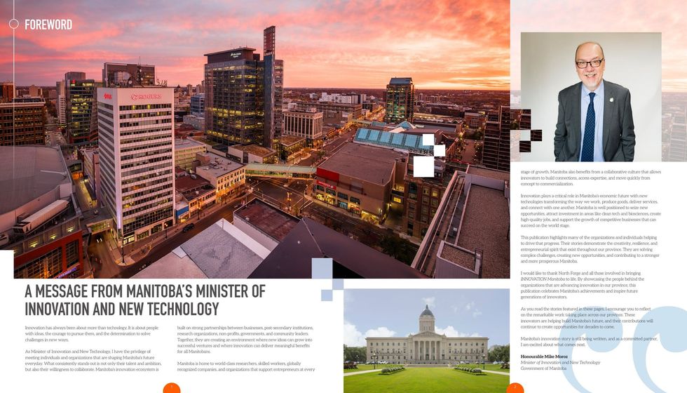 Page from INNOVATE Manitoba: Manitoba’s innovation story is still being written